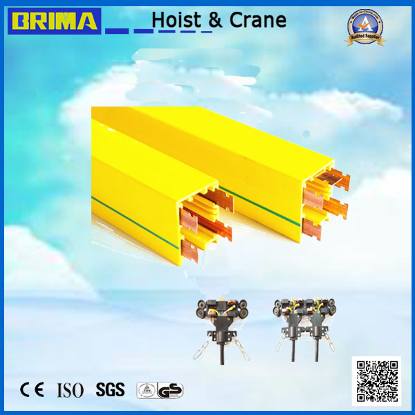 Sistema condutor de guindaste barra condutora de barramento de trilho de energia fechada